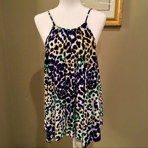 Milly Design Top multi colored top size L Exc Cond